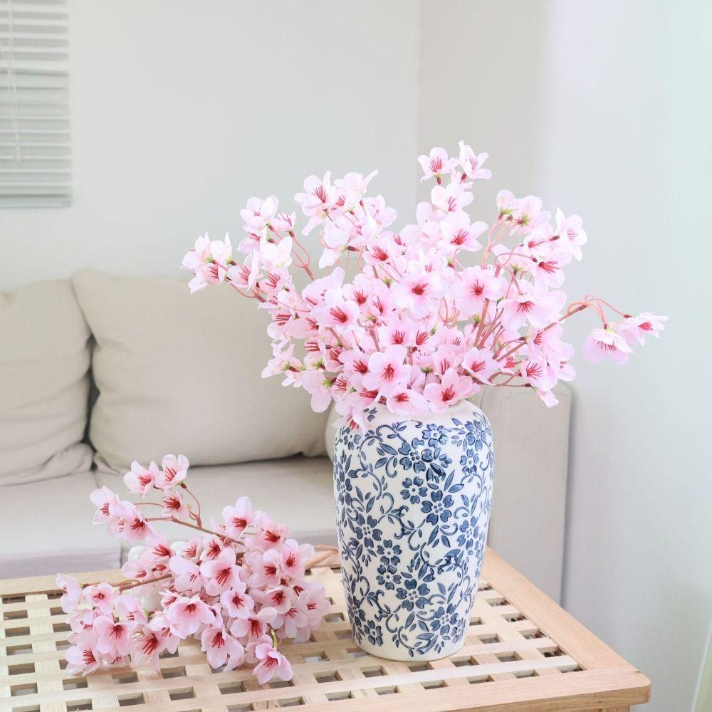 Красивая имитация персикового цветка ручной работы из искусственного шелка, украшение для дома